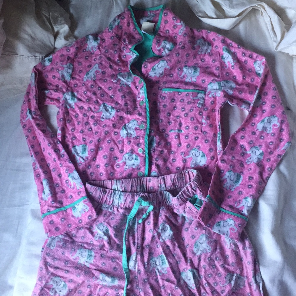 Pink elephant Pajama Set